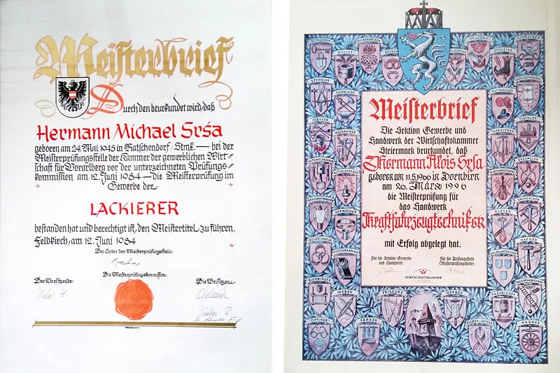 Meisterbriefe